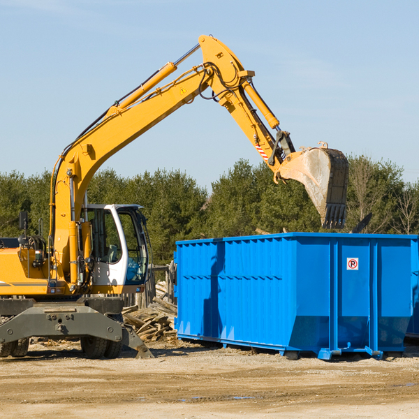 can i choose the location where the residential dumpster will be placed in Hewett